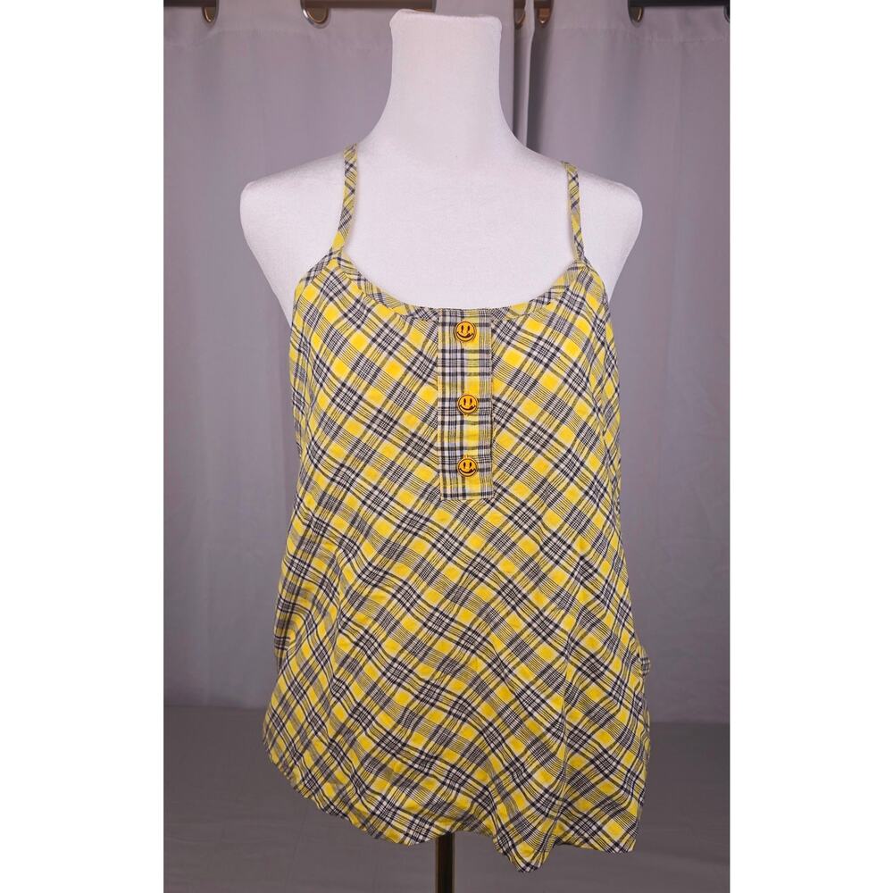 Vintage Y2K 1995 NWT Women's Spaghetti‎ Strap Emoji Tank Top Joe Bower